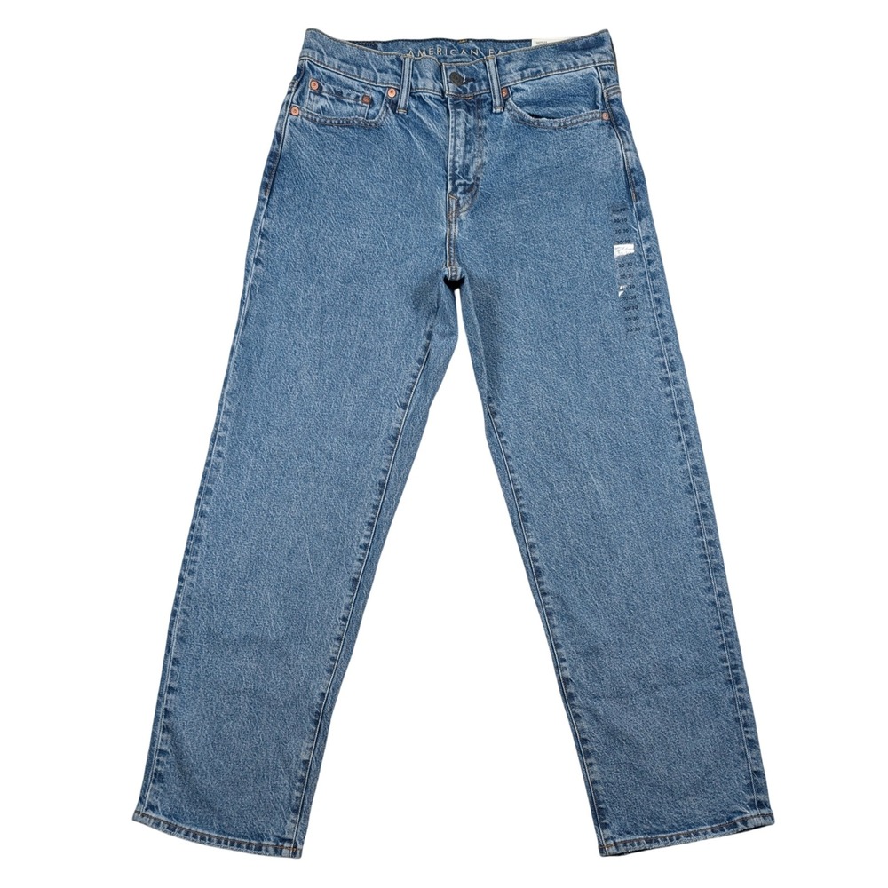 American Eagle Loose Jeans Mens 30x30 Washed Blue Easyflex Relaxed Denim NEW